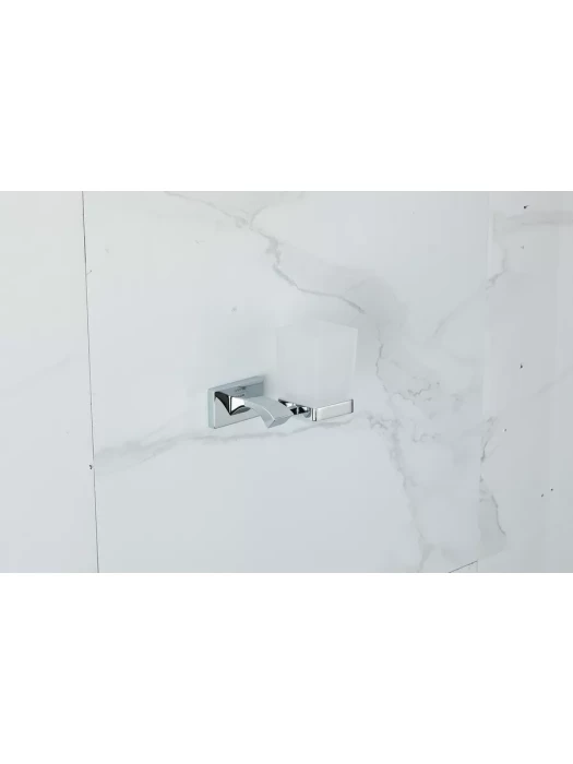 Стакан для зубных щёток Gappo G0706, с держателем, латунь, хром