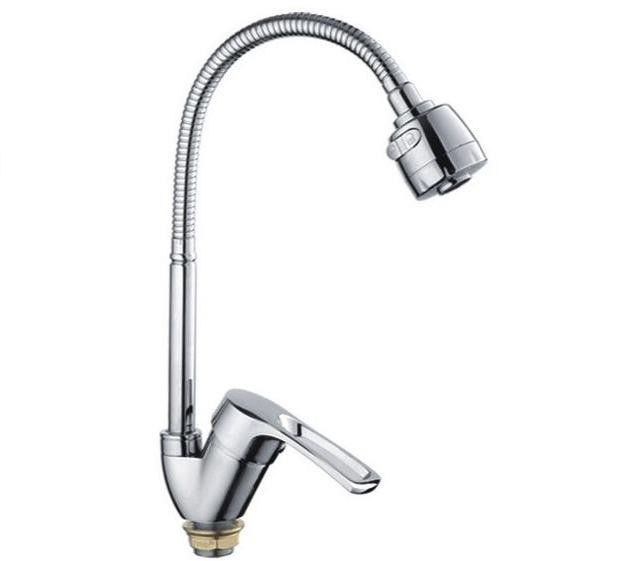 Смеситель для кухни с гибким изливом Frap F43701-B