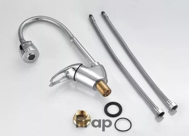 Смеситель для кухни с гибким изливом Frap F43701-B