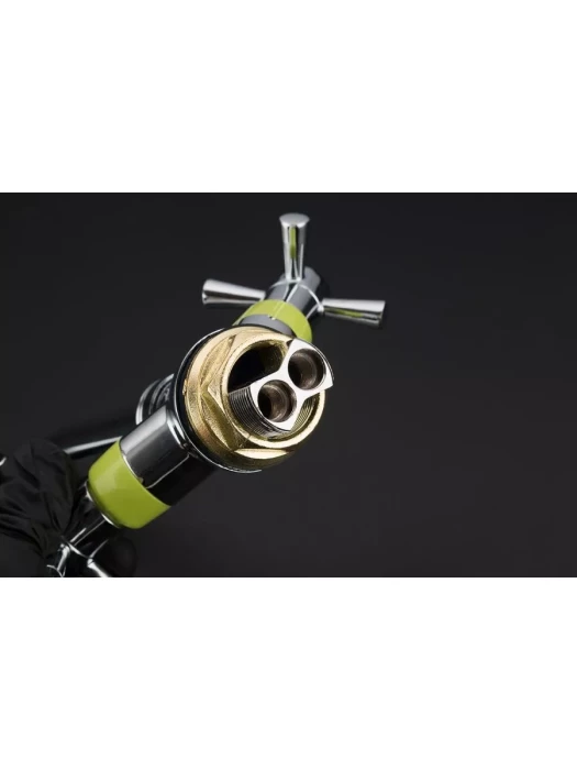 Смеситель Frud R49118-6, для кухни, поворотный, вентильный, зеленый
