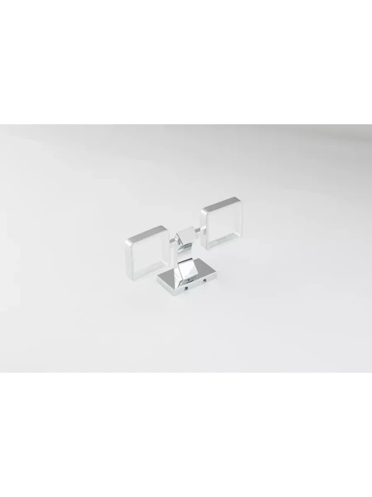 Стаканы для зубных щеток Gappo G0708, 2 отделения, стекло, латунь, хром