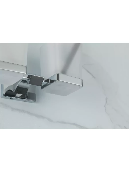 Стаканы для зубных щеток Gappo G0708, 2 отделения, стекло, латунь, хром