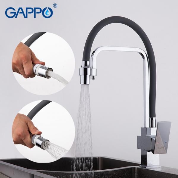 Смеситель для кухни с гибким изливом Gappo G4398-4