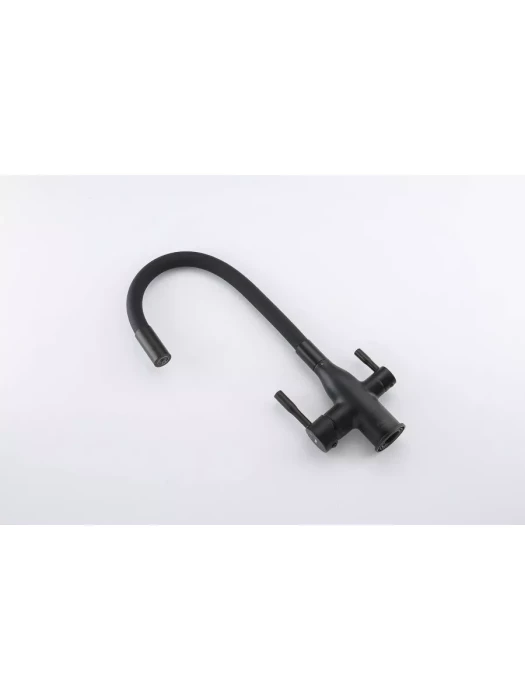 Смеситель для кухни Frap F4396-6, однорычажный, поворотный излив, черный