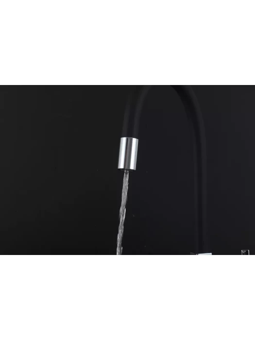 Смеситель для кухни Gappo G4395-30 фильтром, латунь, черный, хром
