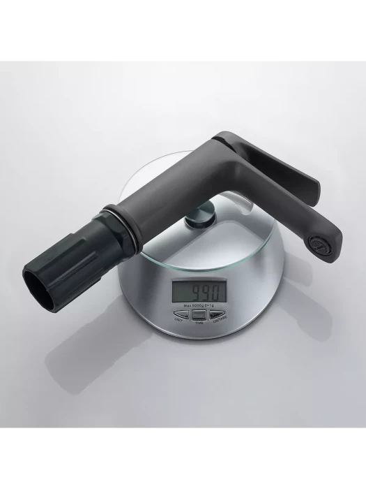 Смеситель Splenka S40.10.07, для раковины, латунный, аэратор, серый