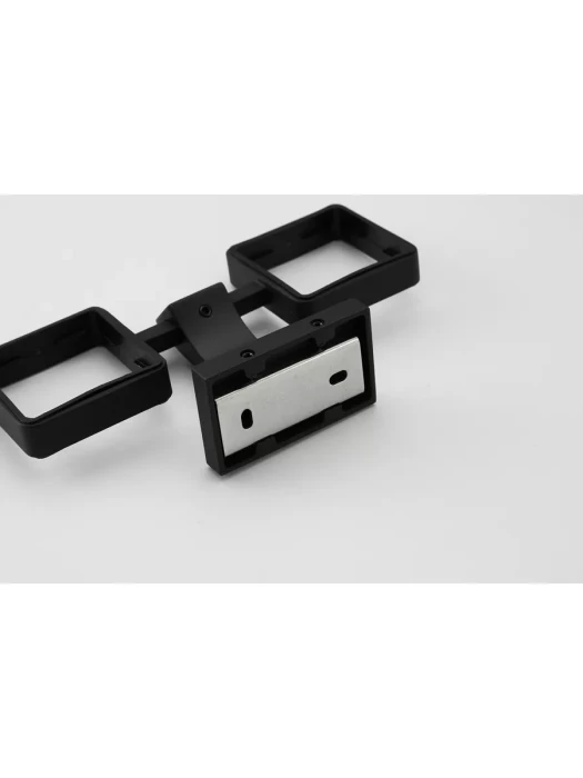 Стаканы для зубных щеток Gappo, G0708, 2 отделения, стекло, латунь, черный