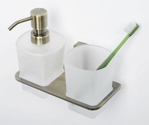 Держатель дозатора и стакана для зубных щеток WasserKraft K-5289