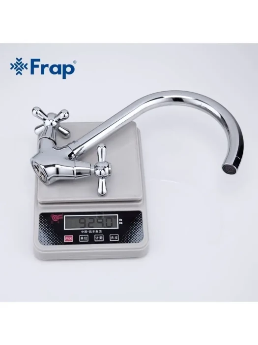 Смеситель для кухни Frap F4025, поворотный излив, латунь, хром