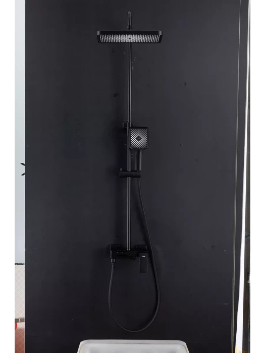 Душевая система со смесителем Frap H87 F2487-6, латунь цвет черный