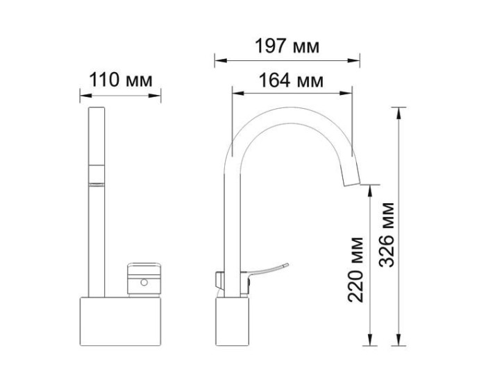 Смеситель для кухни Wasserkraft 1067W