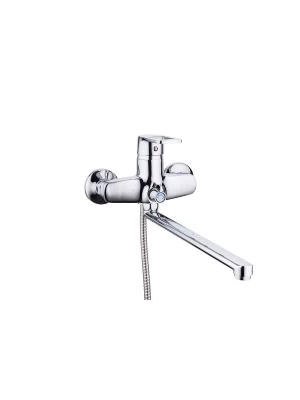 Смеситель Frud R22072, для ванны, с душевой лейкой, дивертор, хром