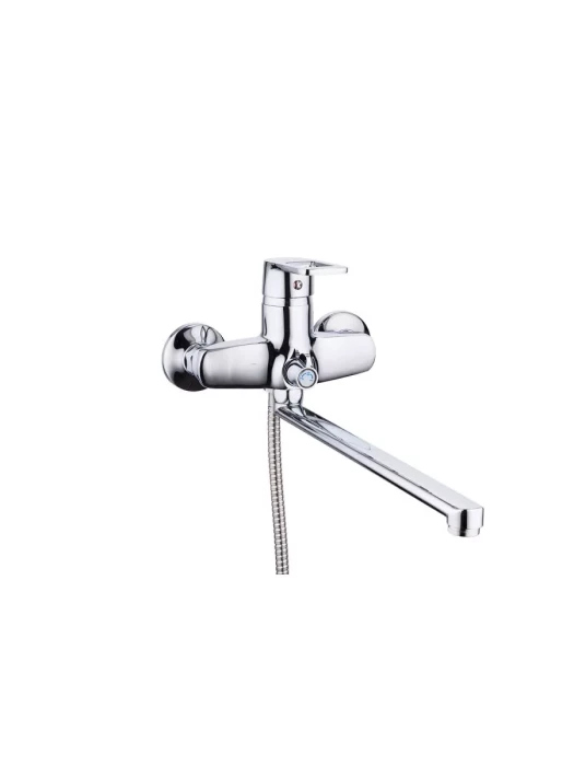 Смеситель Frud R22072, для ванны, с душевой лейкой, дивертор, хром