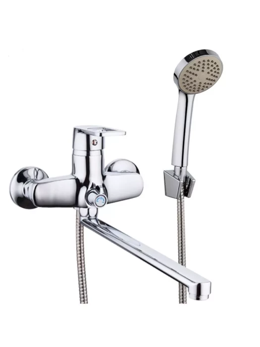 Смеситель Frud R22072, для ванны, с душевой лейкой, дивертор, хром