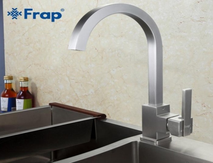 Смеситель для кухни авиационный алюминий Frap F4052-5
