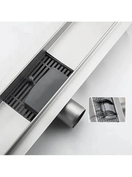 Душевой трап Gappo G85007-2 скрытого монтажа, нержавеющая сталь, сатин