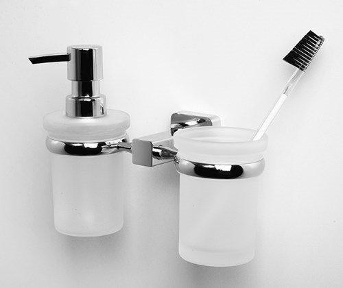 Держатель дозатора и стакана для зубных щеток WasserKraft K-6589