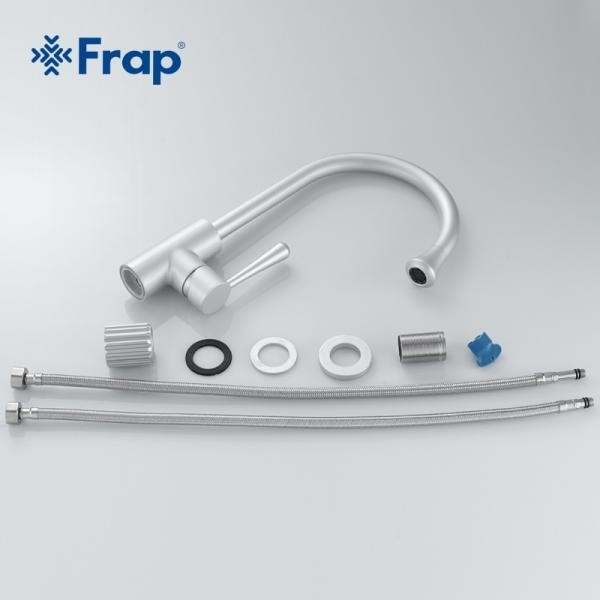 Смеситель для кухни авиационный алюминий Frap F4152