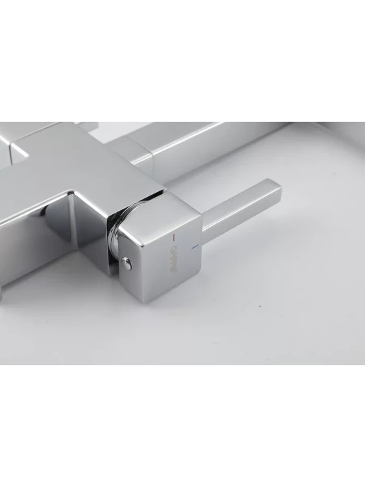 Смеситель для кухни Gappo G4395-50 с фильтром, латунь, черный, хром