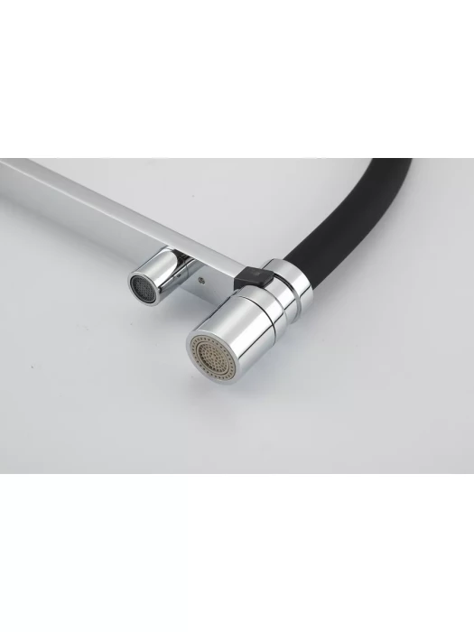 Смеситель для кухни Gappo G4395-50 с фильтром, латунь, черный, хром