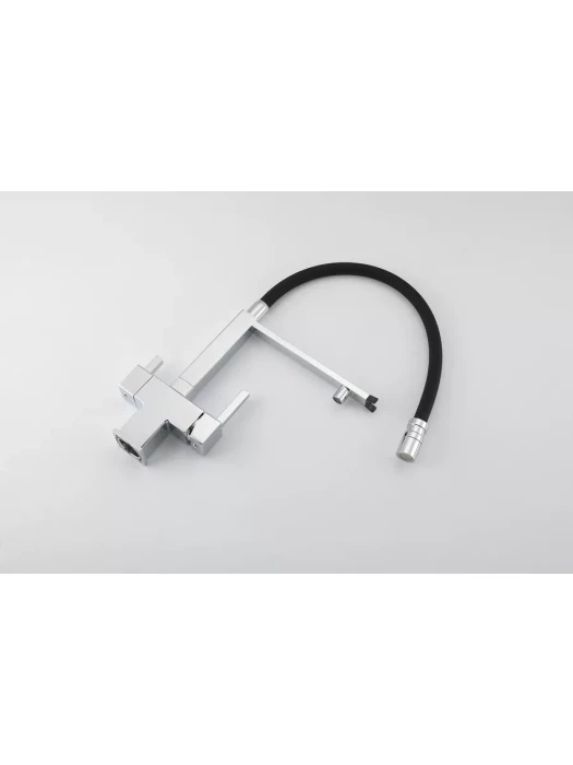 Смеситель для кухни Gappo G4395-50 с фильтром, латунь, черный, хром