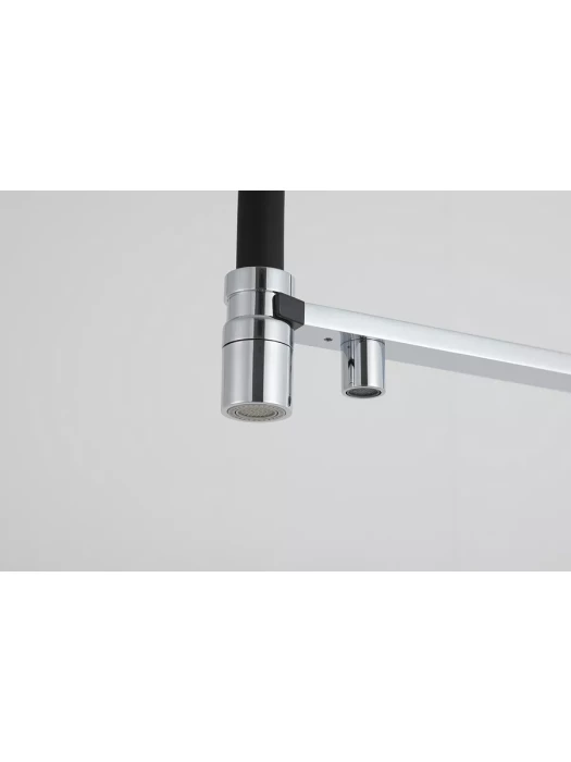 Смеситель для кухни Gappo G4395-50 с фильтром, латунь, черный, хром