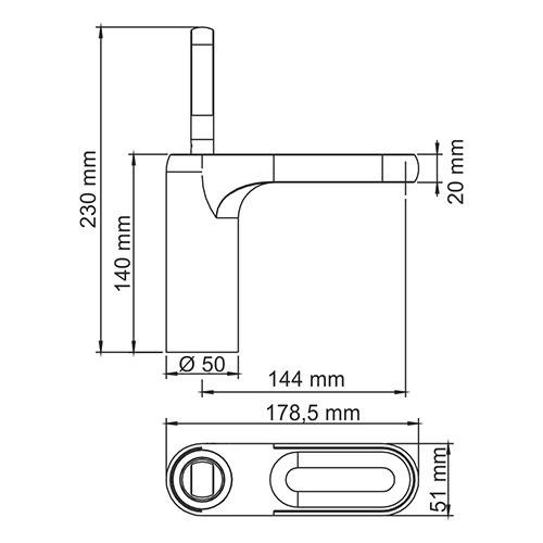 Смеситель для раковины Wasserkraft 1803
