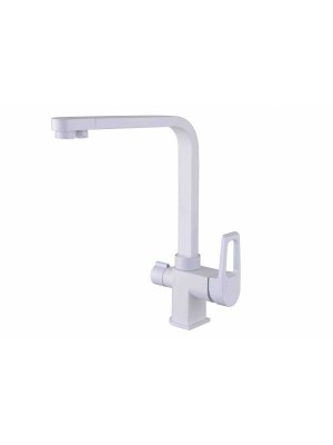 Смеситель для кухонной мойки ZORG Sanitary  (ZR 334 YF-WHITE)