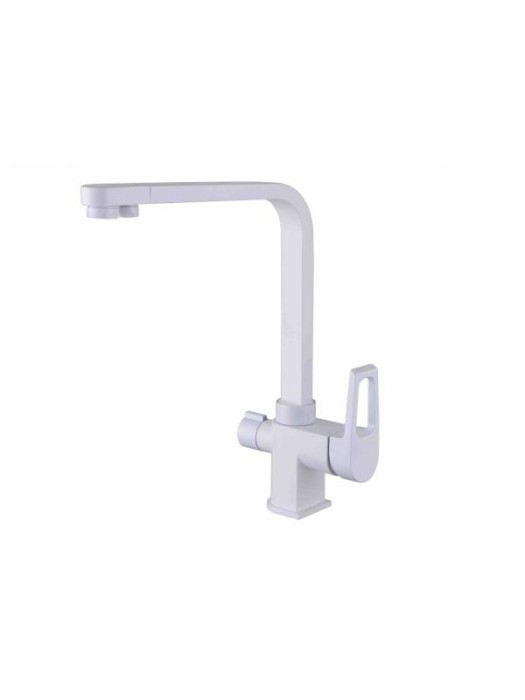 Смеситель для кухонной мойки ZORG Sanitary  (ZR 334 YF-WHITE)