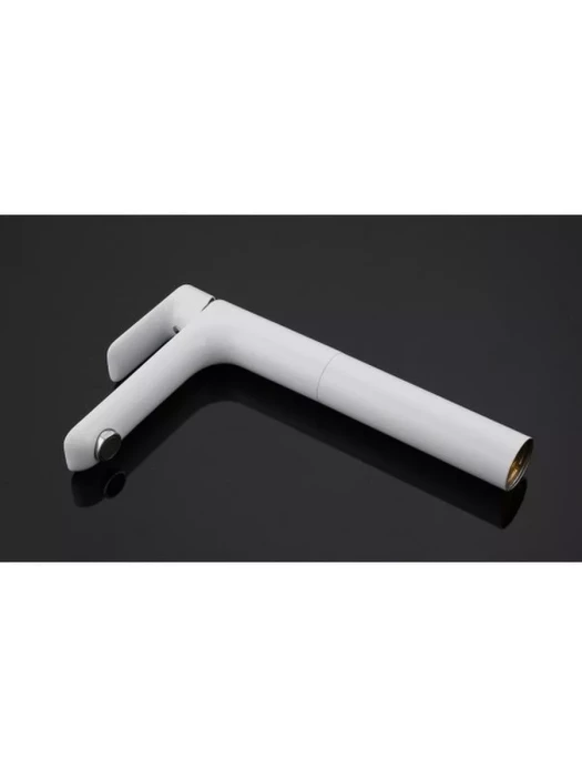 Смеситель для раковины высокий Gappo G1048-2, латунь в цвете белый/хром