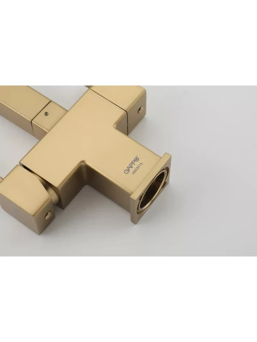 Смеситель для кухни Gappo G4395-53 с фильтром, латунь, золото, белый