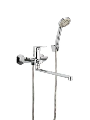 Смеситель Frud R22106, для ванны, с душевой лейкой, дивертор, хром