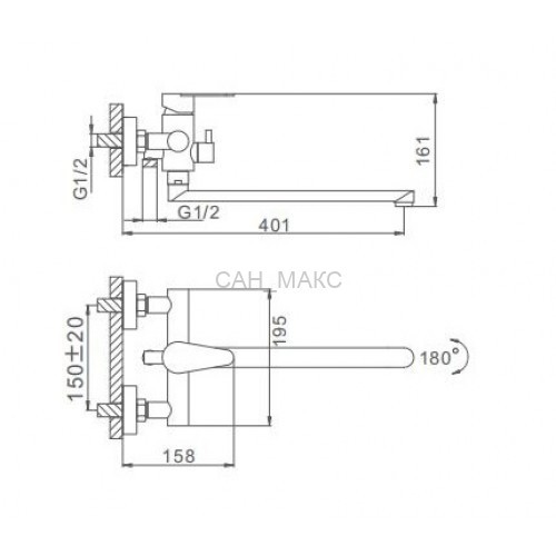 Смеситель для ванны Frap F2248