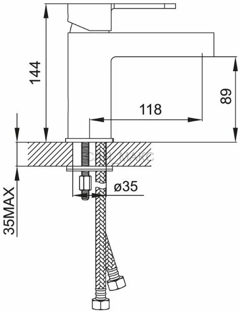 Смеситель для умывальника IDDIS Renior (RENSB00i01)
