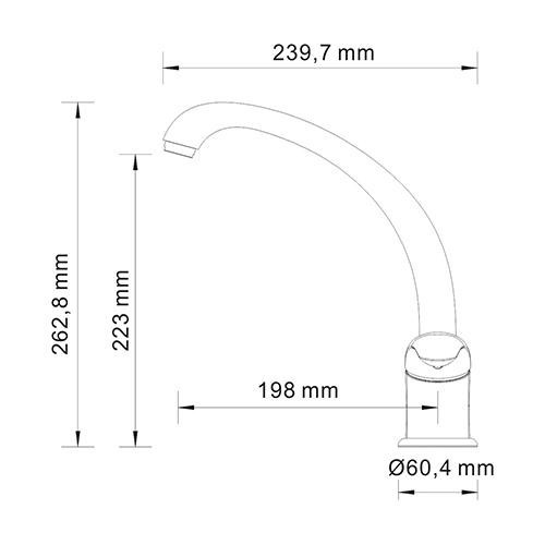 Смеситель для кухни Wasserkraft 2807