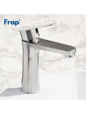 Смеситель Frap F1048, для раковины, нержавеющая сталь, горизонтальный монтаж