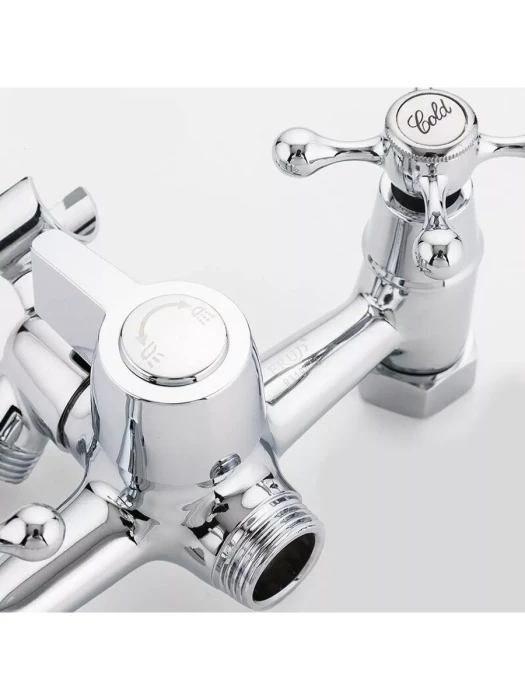 Смеситель Frud R22108, для ванны, с душевой лейкой, вентильный, хром