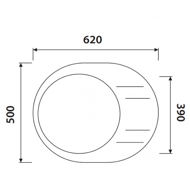 Кухонная мойка KAISER KGMO-6250 гранит (KGMO-6250-G)