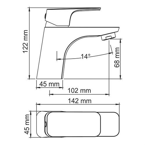 Смеситель для раковины Wasserkraft 2703