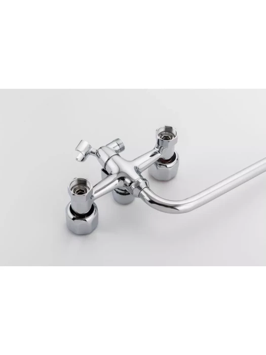 Смеситель для ванны Frud R22109 с душевой лейкой, двухвентильный, хром