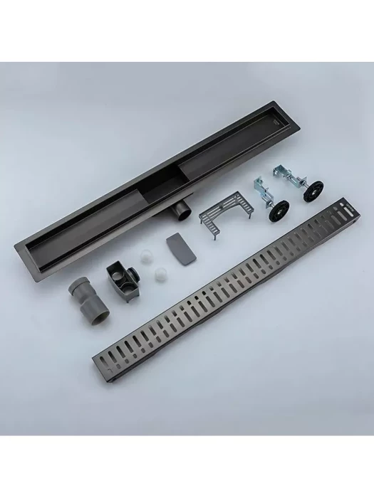 Душевой трап Gappo G85007-39 встраиваемый, нержавеющая сталь, серый