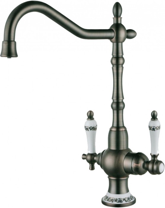 Смеситель для кухонной мойки ZORG Sanitary  (ZR 336 YF-50 ANTIQUE)