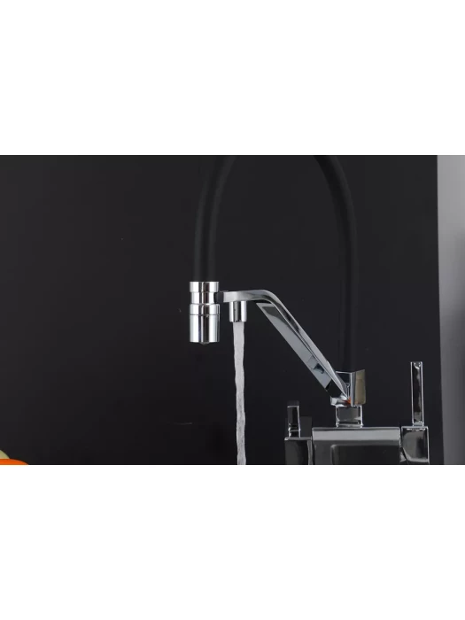Смеситель Gappo G4395-60, для кухни, латунь, PVD покрытие, черный