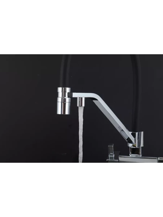 Смеситель Gappo G4395-60, для кухни, латунь, PVD покрытие, черный