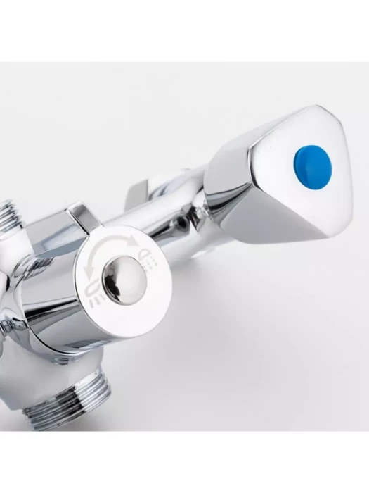 Смеситель Frud R22111, для ванны, с душевой лейкой, вентильный, хром