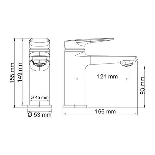 Смеситель для раковины Wasserkraft 3203