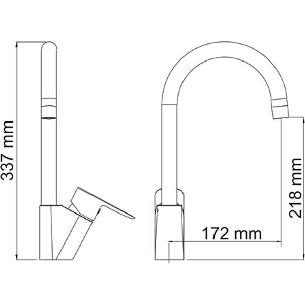 Смеситель для кухни Wasserkraft 3507