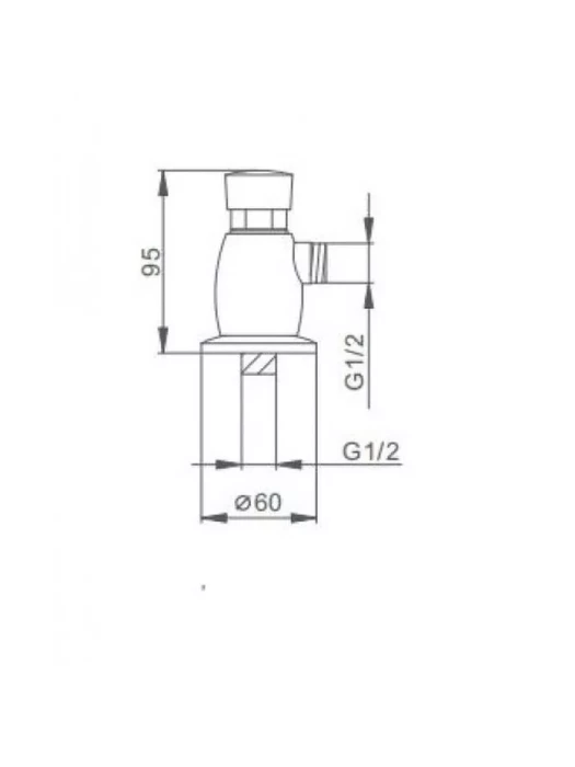 Смеситель для писсуаров Frap F7201, встраиваемый, поворотный излив, латунь