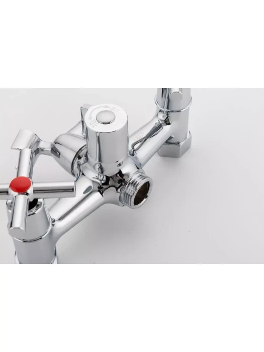 Смеситель для ванны Frud R22112, с душем, горизонтальный, хром