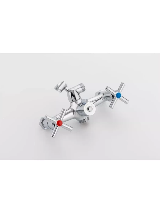 Смеситель для ванны Frud R22112, с душем, горизонтальный, хром
